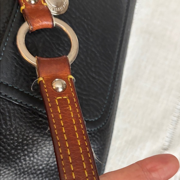 Vintage Coach Chelsea Black Pebbled Leather Shoulder - Picture 4 of 15